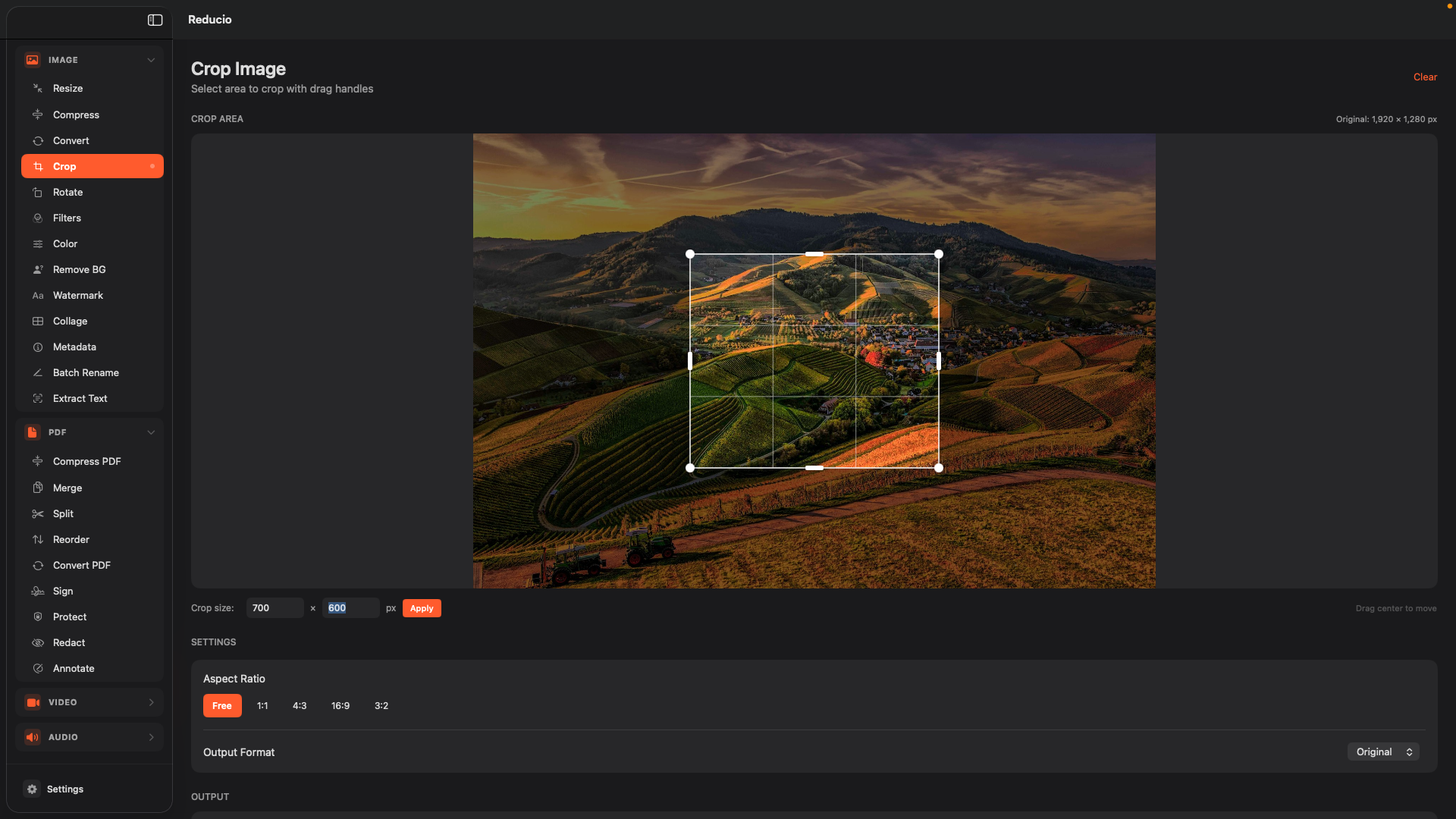 Reducio App - Image Tools